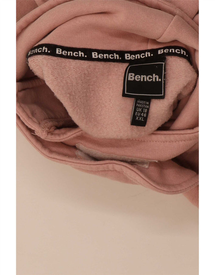 Giacca da ginnastica grafica da donna Bench UK 18 XL Cotone rosa