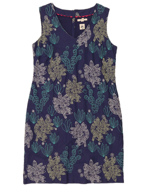 Abito tubino senza maniche da donna White Stuff UK 12 Medio blu navy floreale
