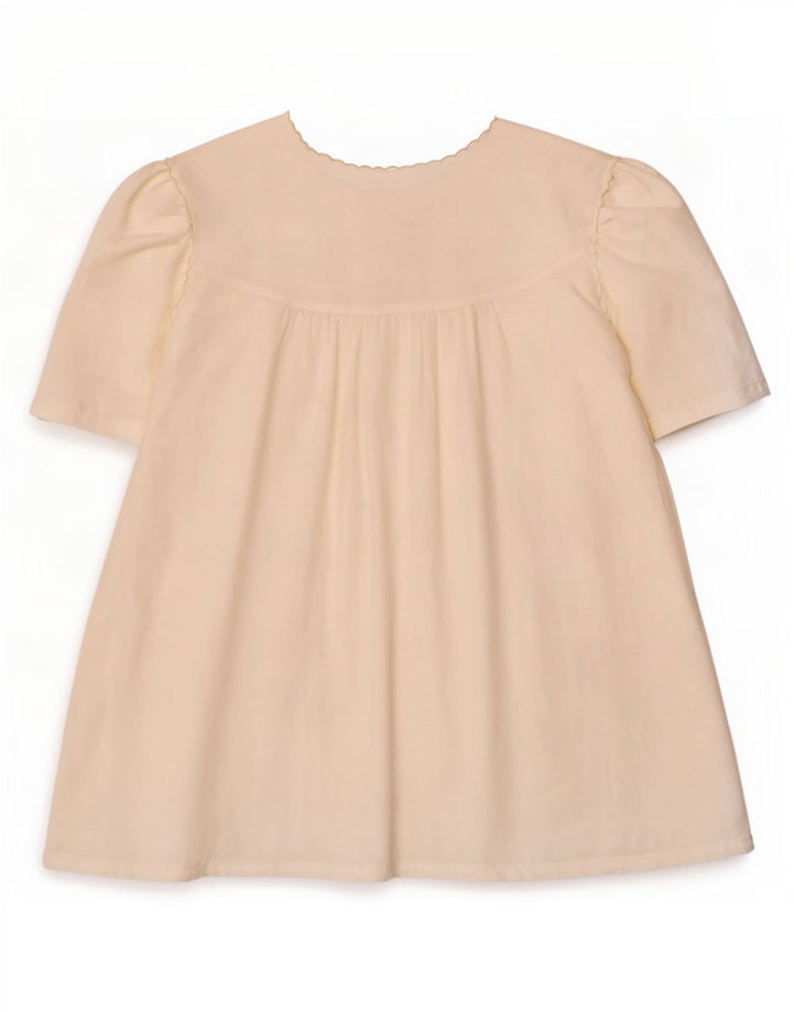 Top vintage da donna trasparente con camicetta trasparente UK 16 grande motivo floreale bianco sporco