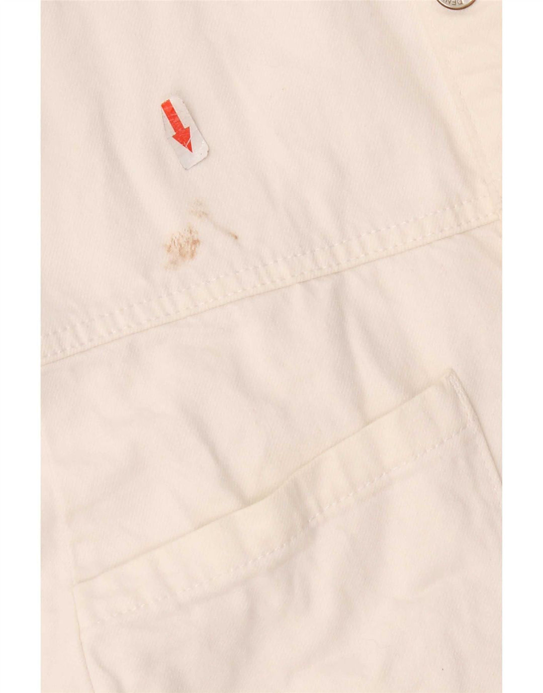 Tutina corta in denim per ragazze Zara 13-14 anni in cotone bianco