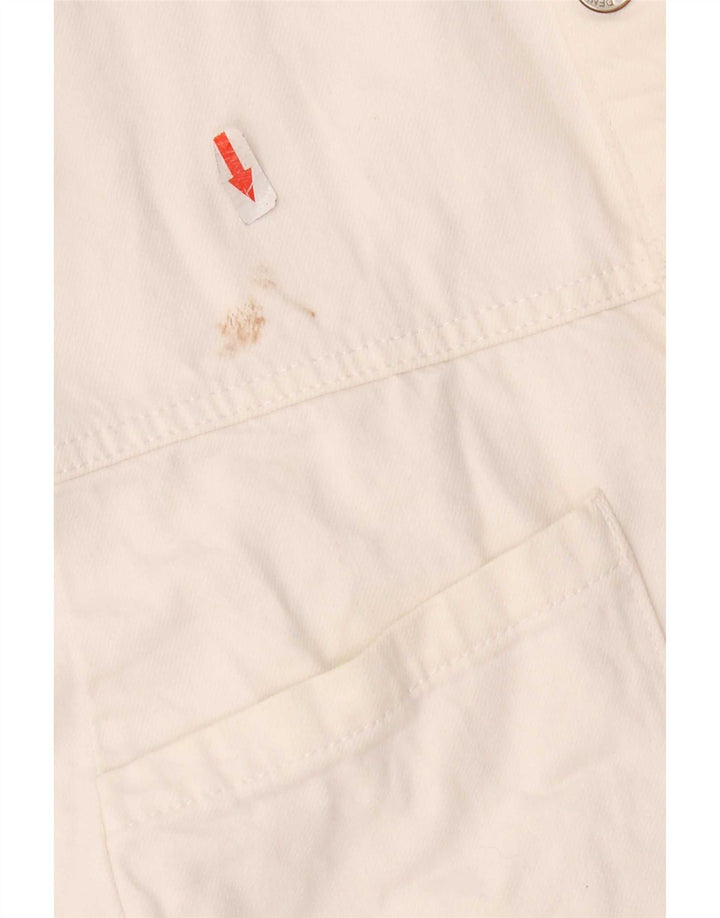Tutina corta in denim per ragazze Zara 13-14 anni in cotone bianco