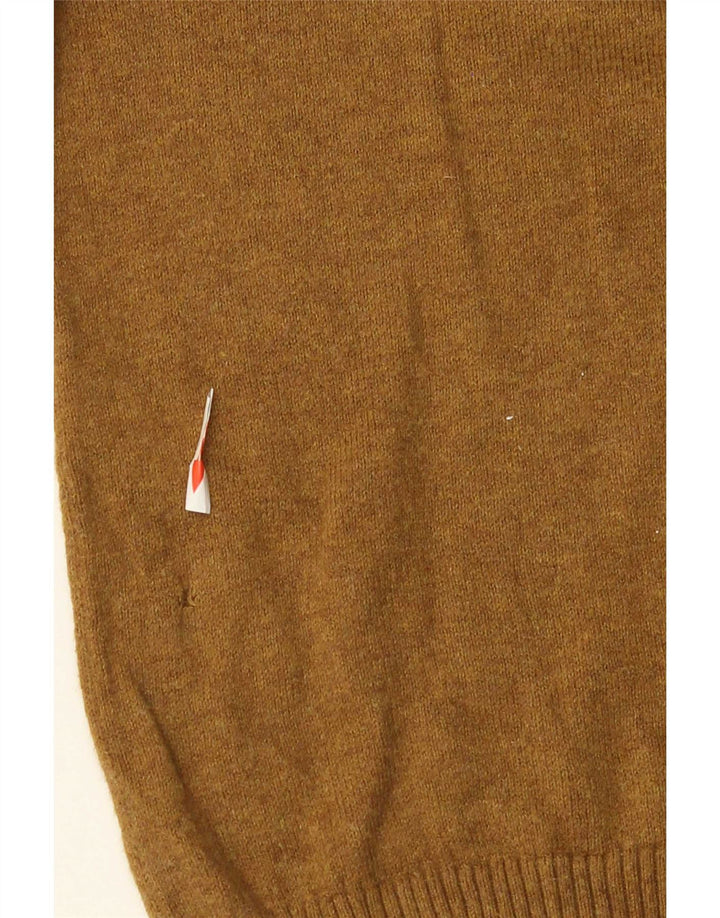 Maglione da uomo con scollo a V Fat Face in cotone marrone medio
