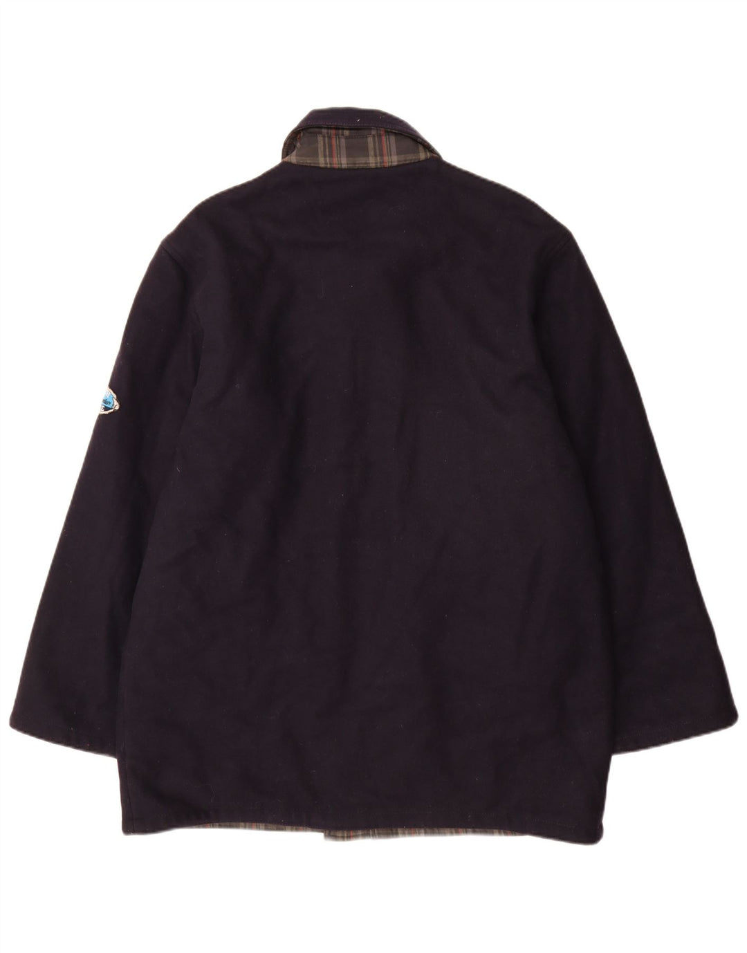 Cappotto reversibile da uomo North Pole UK 42 XL Lana blu navy