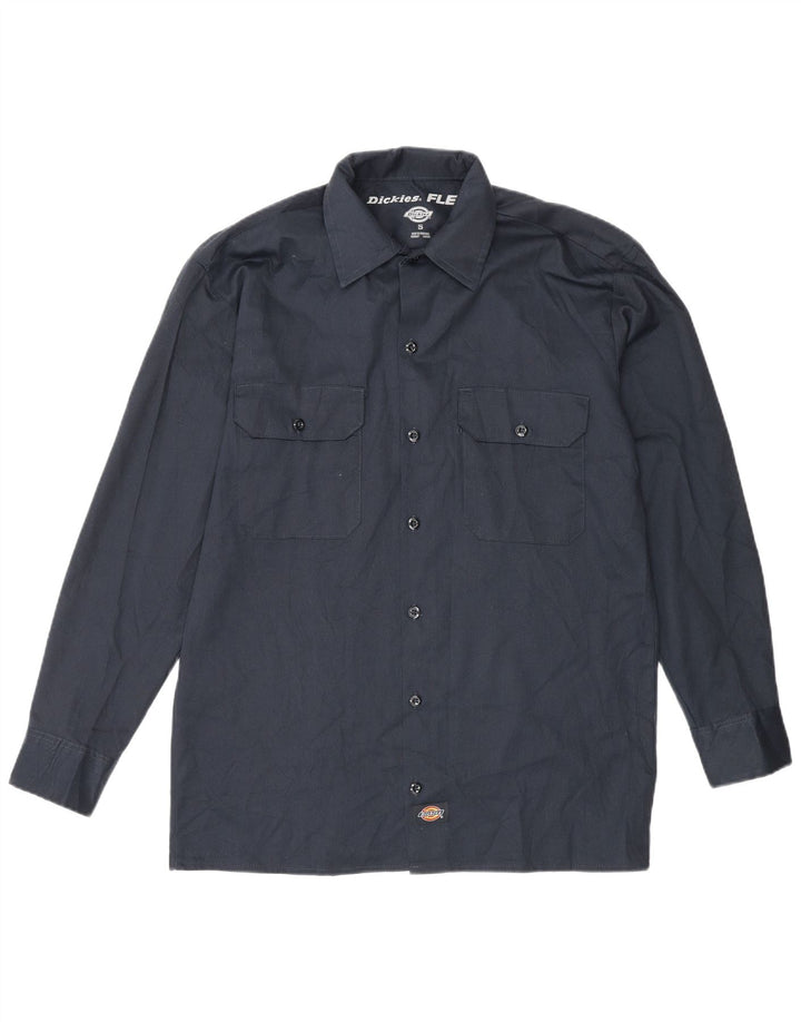 Camicia da uomo Dickies piccola in poliestere blu navy