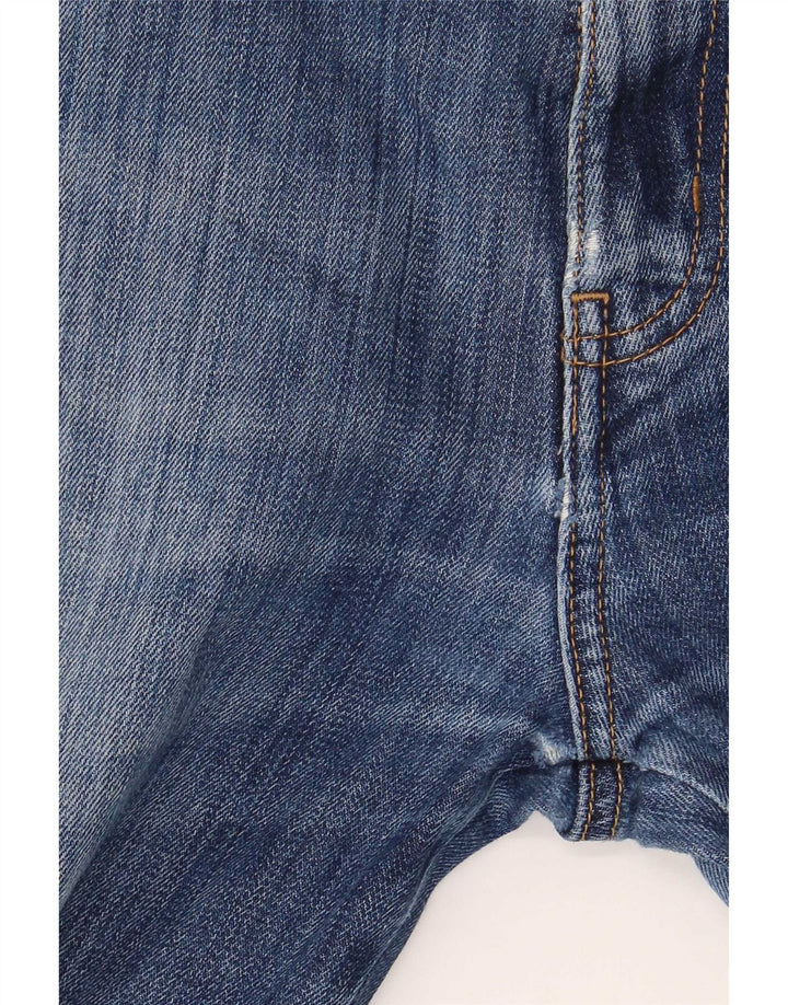 Jeans dritti effetto vissuto elasticizzati Texas da donna Wrangler W32 L32 cotone blu