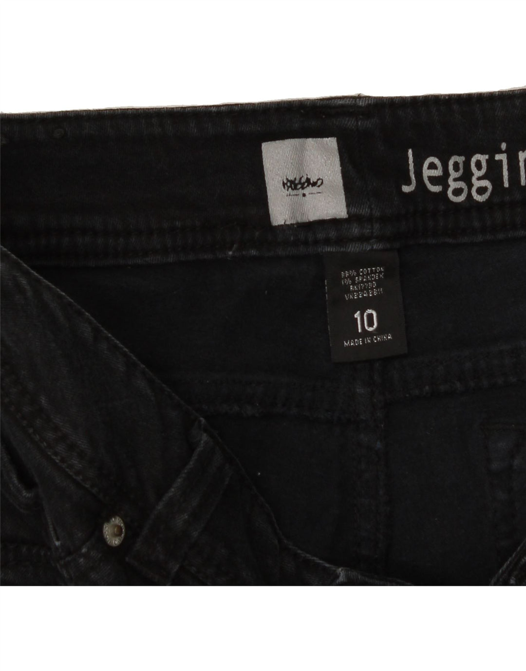 MOSSIMO Womens Jegging Jeans US 10 Large W32 L31 Black Cotton Vintage Mossimo and Second-Hand Mossimo from Messina Hembry 