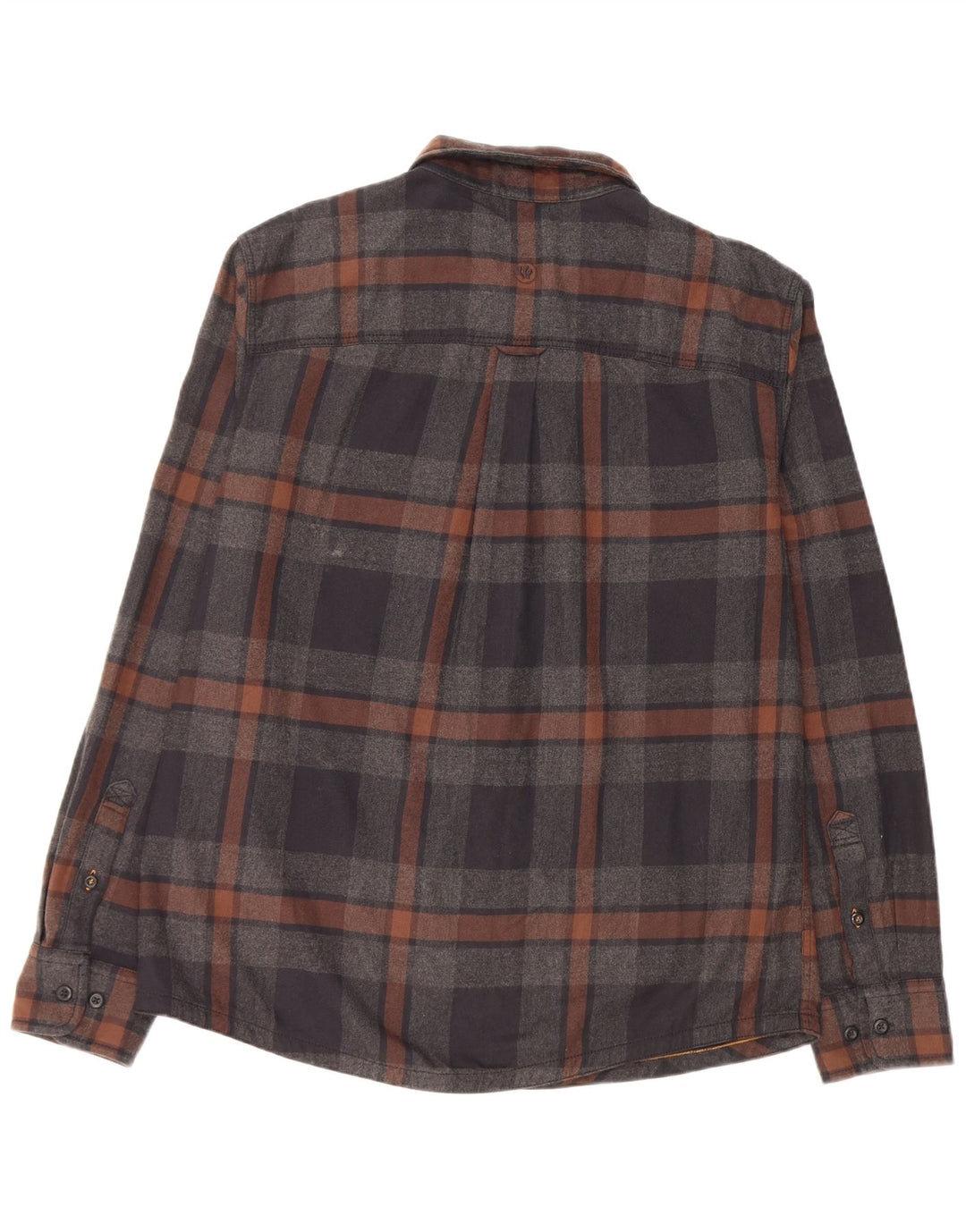 Camicia in flanella da uomo Fat Face, cotone scozzese grande grigio