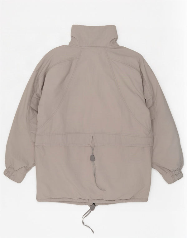 Giacca a vento vintage da donna UK 18 XL Grigia