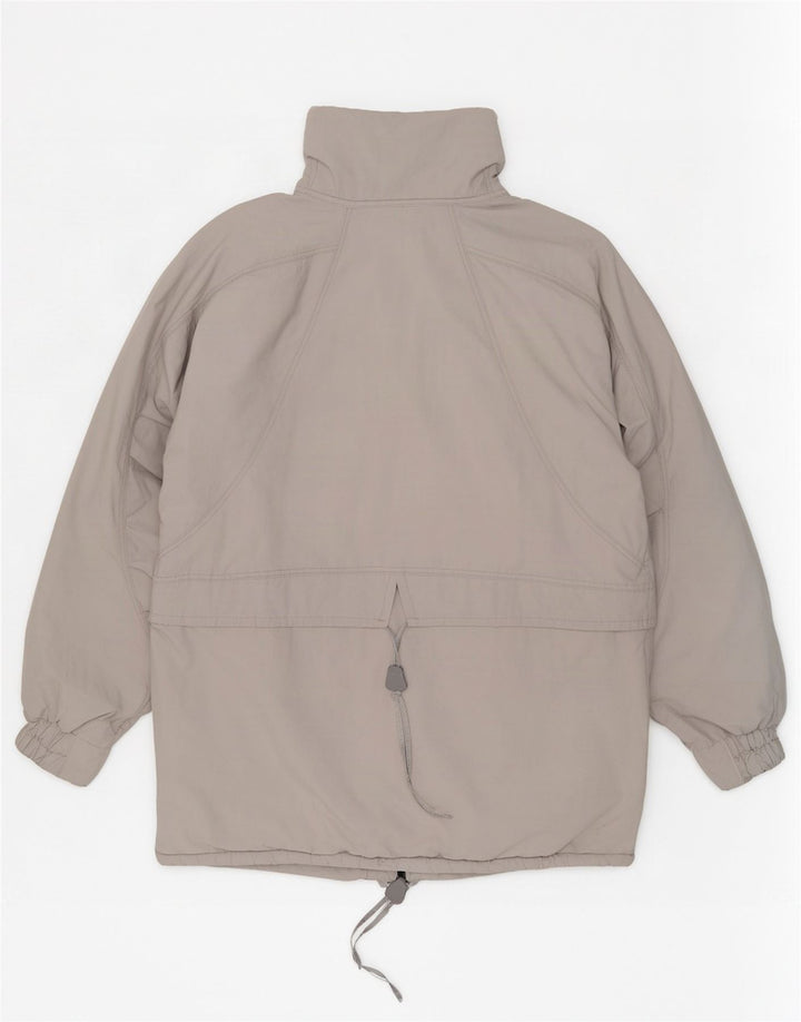 Giacca a vento vintage da donna UK 18 XL Grigia