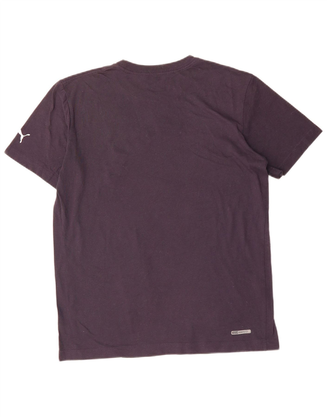 T-shirt grafica da uomo PUMA Top Small in cotone blu navy