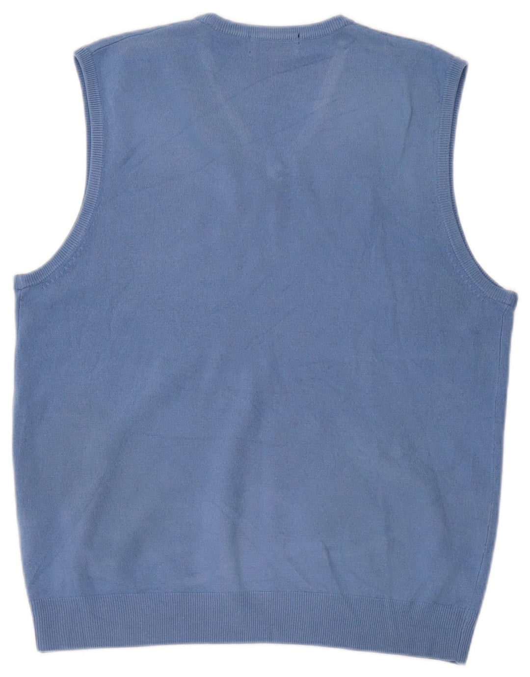 Marks & Spencer Canotta da uomo blu Harbour Vest grande in acrilico