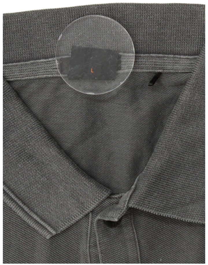 Polo HUGO BOSS da uomo slim fit grande grigia