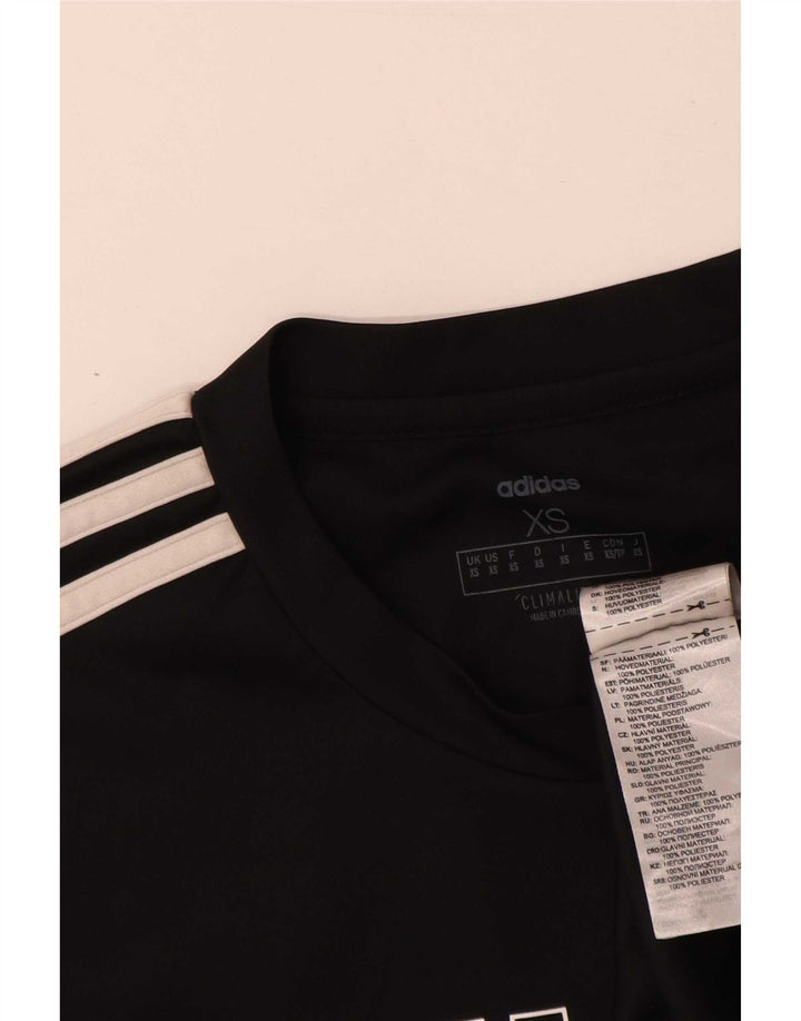 T-shirt grafica Adidas da uomo Climalite Top XS poliestere nero