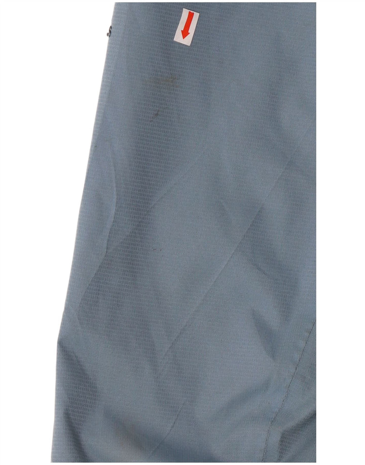 Giacca antipioggia con cappuccio da donna Adidas UK 14 poliestere blu medio