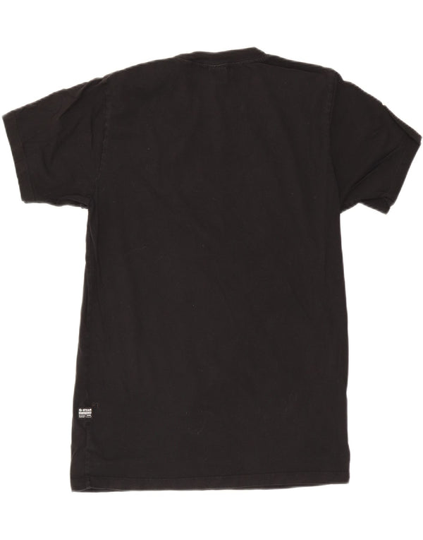 T-shirt grafica da uomo G-Star Top in cotone nero medio