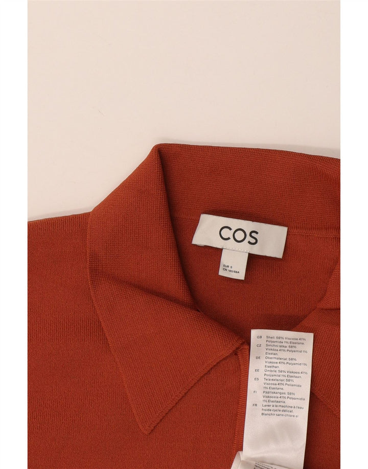 Polo Cos da uomo piccola in viscosa arancione