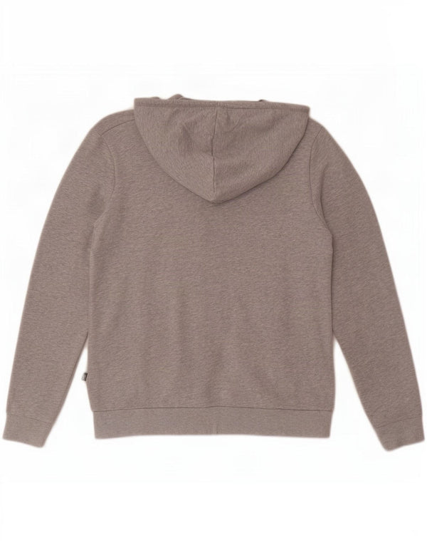 Felpa con cappuccio grafica da donna Puma UK 14 Cotone chiazzato grigio medio