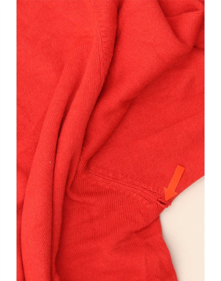Marks & Spencer Maglione da uomo con scollo a V blu Harbour Grande acrilico rosso