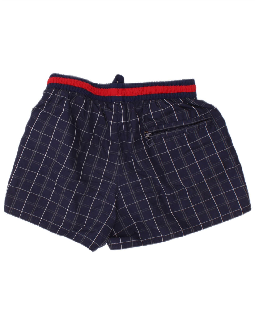 Pantaloncini da bagno Fila per ragazzi 7-8 anni blu navy a quadri