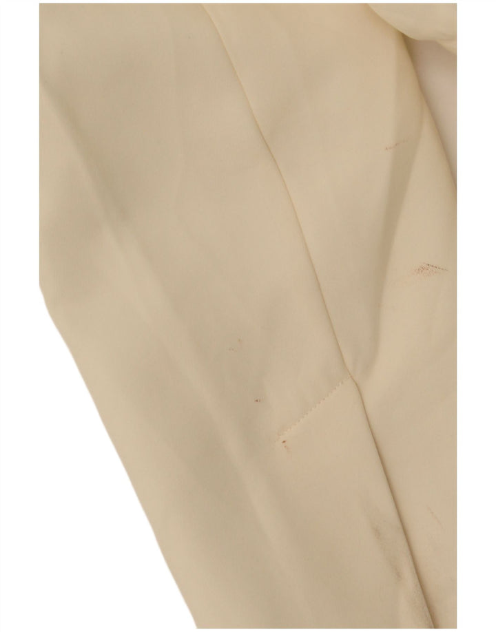 Giacca blazer oversize a 2 bottoni da donna Zara UK 14 medio bianco sporco