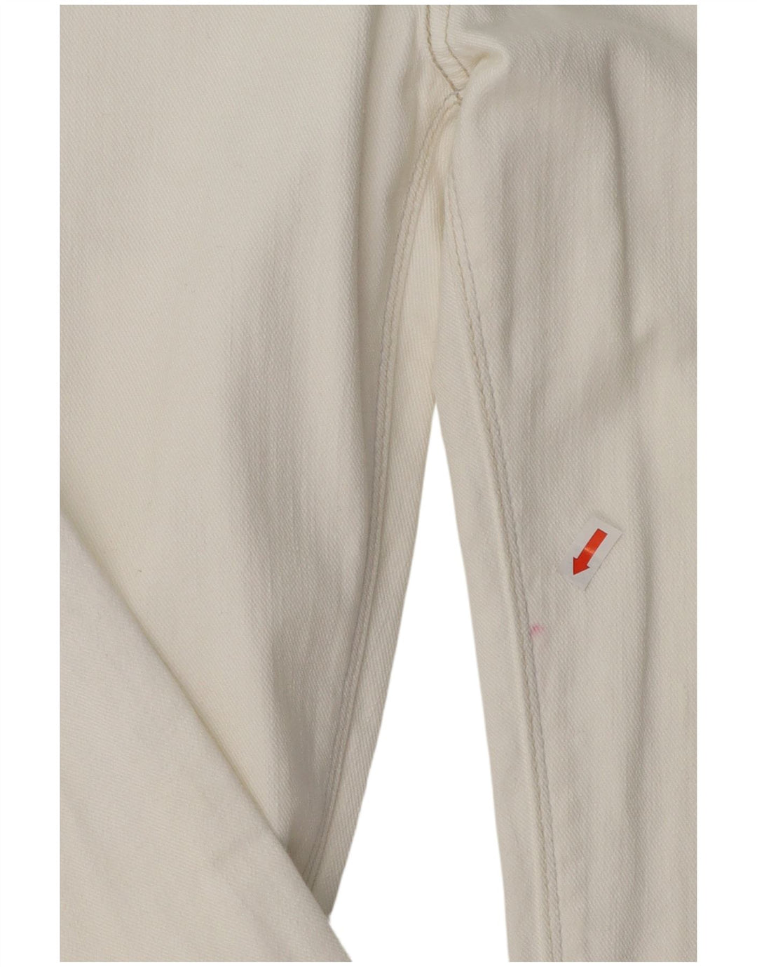 LEVI'S Womens 571 Slim Jeans W26 L28 White Cotton