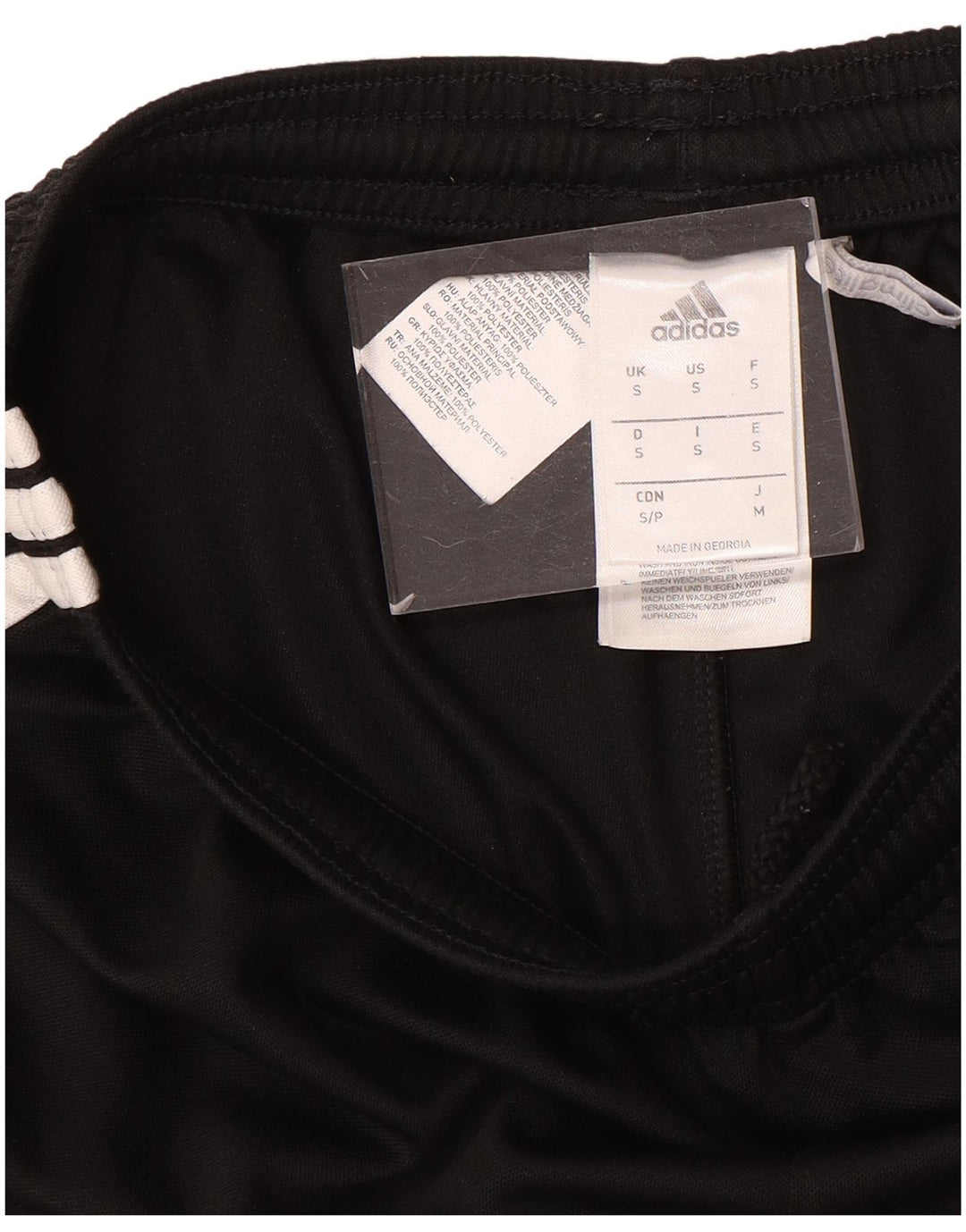 Pantaloncini sportivi ADIDAS Climalite da uomo piccoli in poliestere nero