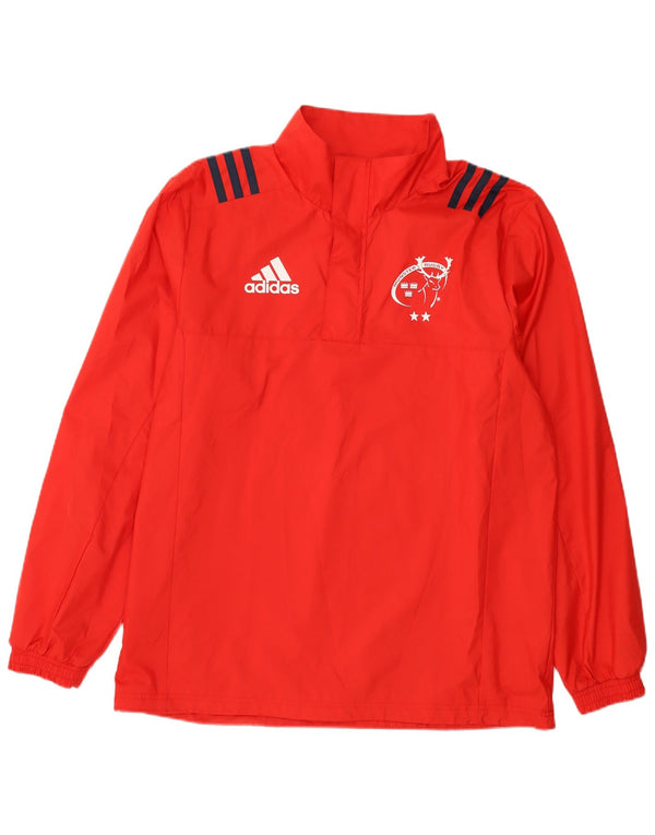 Giacca da uomo Adidas Munster Rugby Graphic Pullover Tuta da ginnastica grande rossa