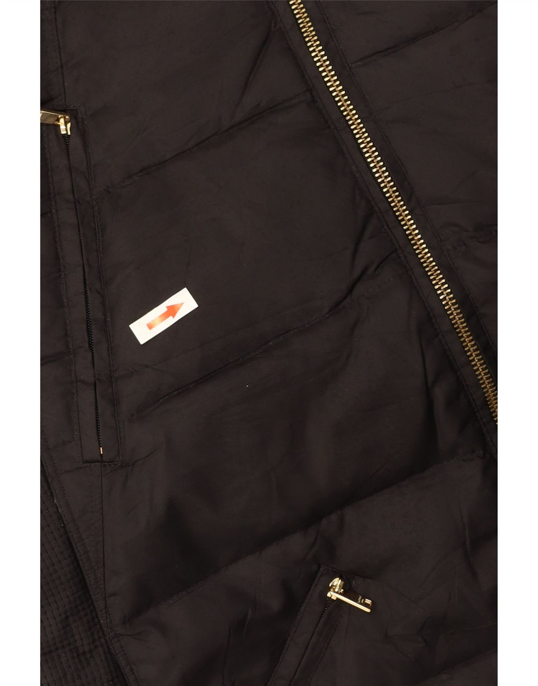 Giacca imbottita con cappuccio da donna LONDON FOG UK 10 piccola in poliestere nero