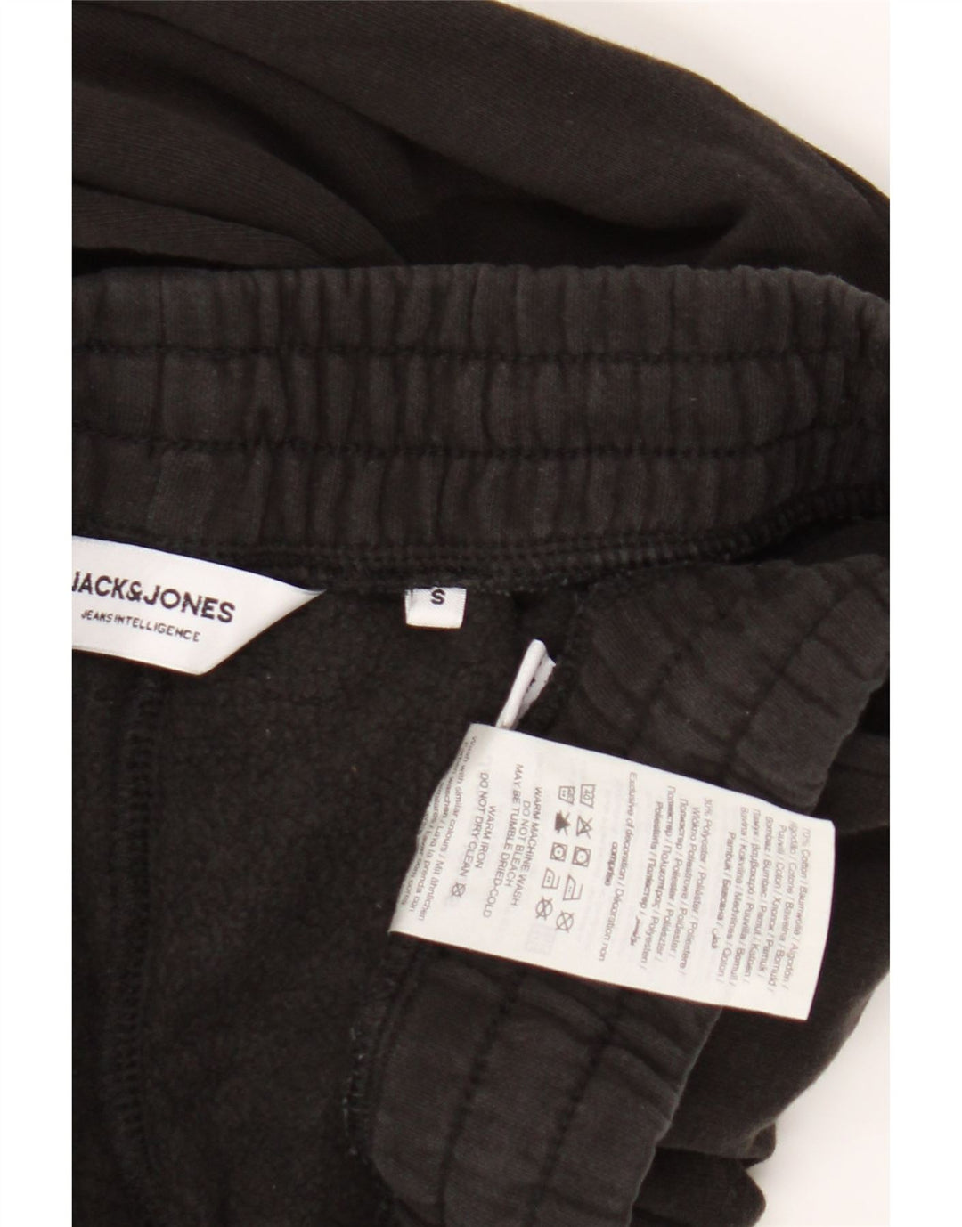 Pantaloni da tuta da uomo Jack & Jones Joggers piccoli in cotone nero