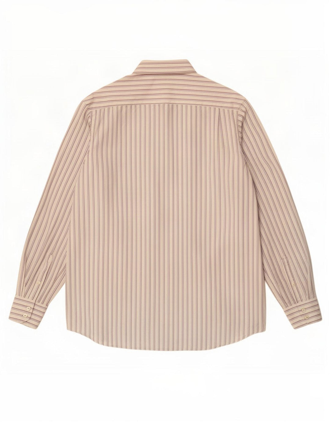 Camicia da uomo Lacoste taglia 40 cotone a righe bianche medie