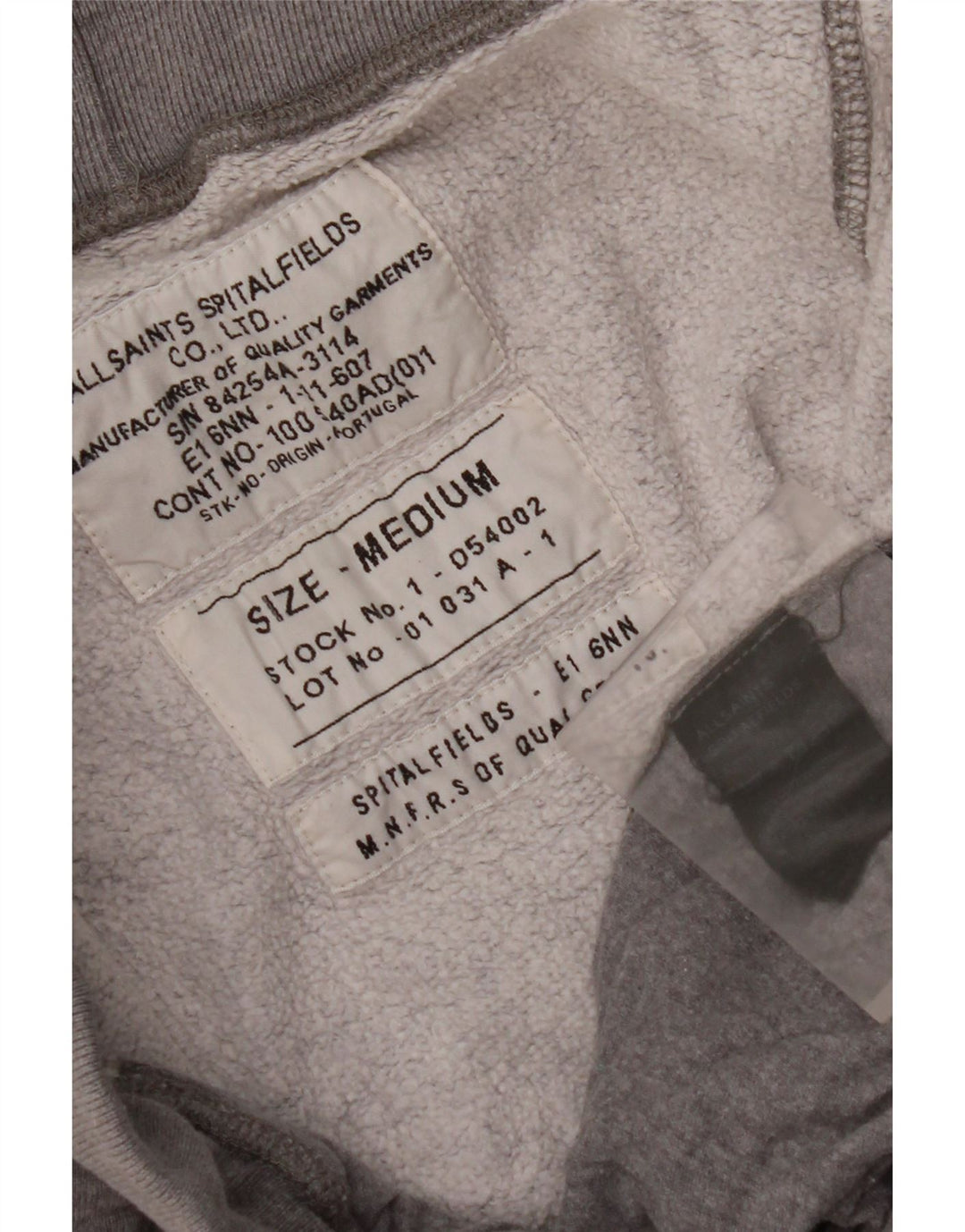 Pantaloni da tuta da uomo ALL SAINTS Joggers in cotone grigio medio