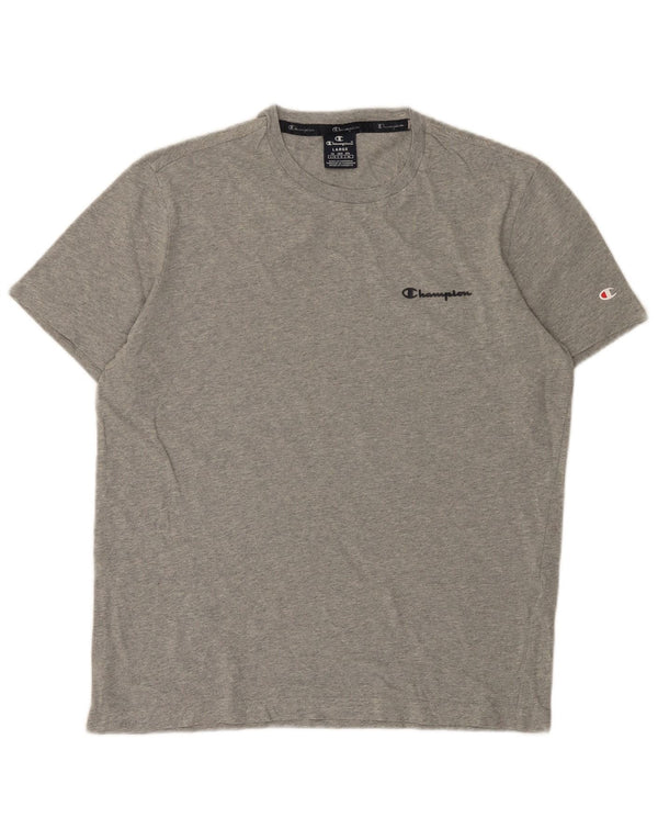 T-shirt da uomo Champion Top grande grigia chiazzata