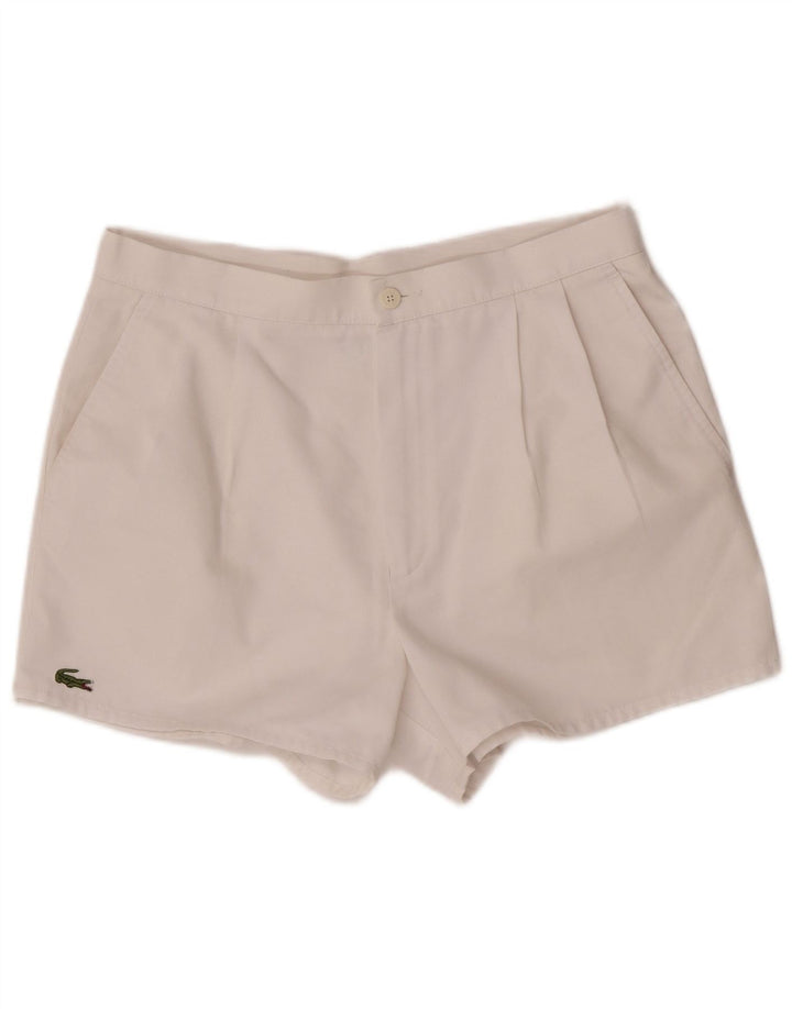 Pantaloncini casual da uomo Lacoste W30 Small poliestere bianco
