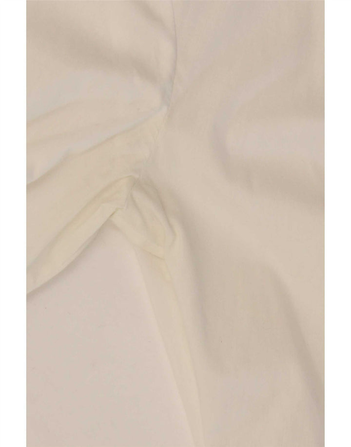 Max&Co. Camicetta da donna con volant sul davanti, taglia UK 14, cotone bianco medio