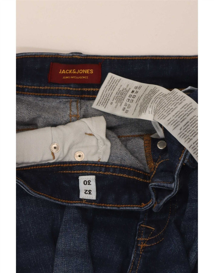 Jack & Jones Uomo GLENN Slim Jeans W32 L30 Cotone Blu