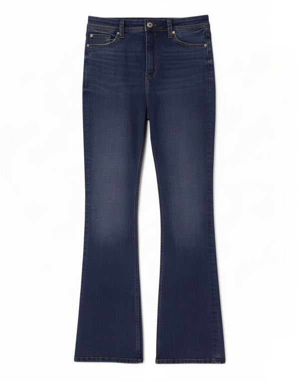 Jeans svasati slim da donna Marks & Spencer UK 12 medio W30 L31 cotone blu
