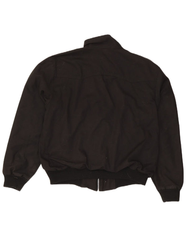Giubbotto bomber da uomo vintage UK 42 XL poliestere nero