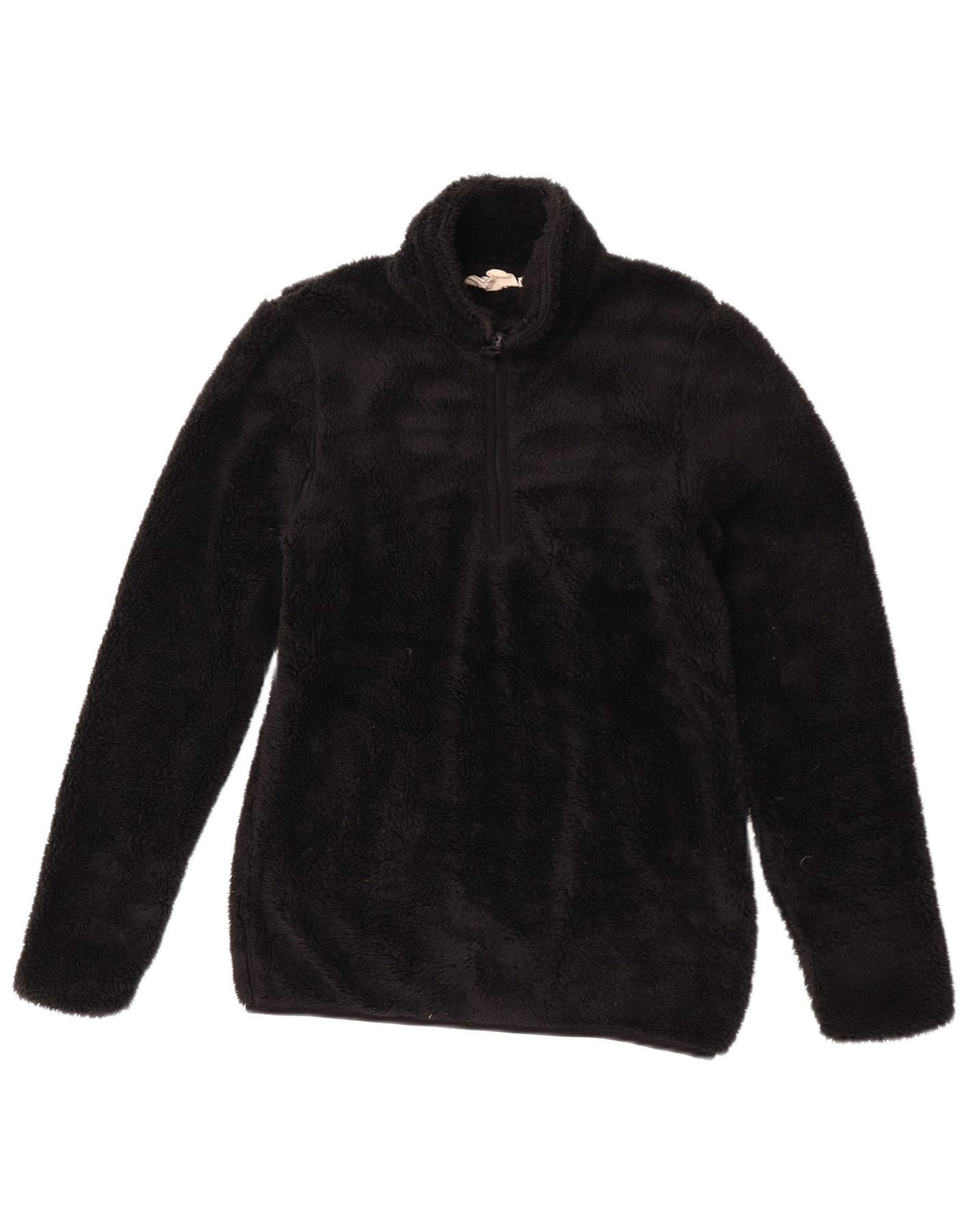 Maglione in pile da donna con collo e zip Mountain Warehouse UK 8 piccolo poliestere nero