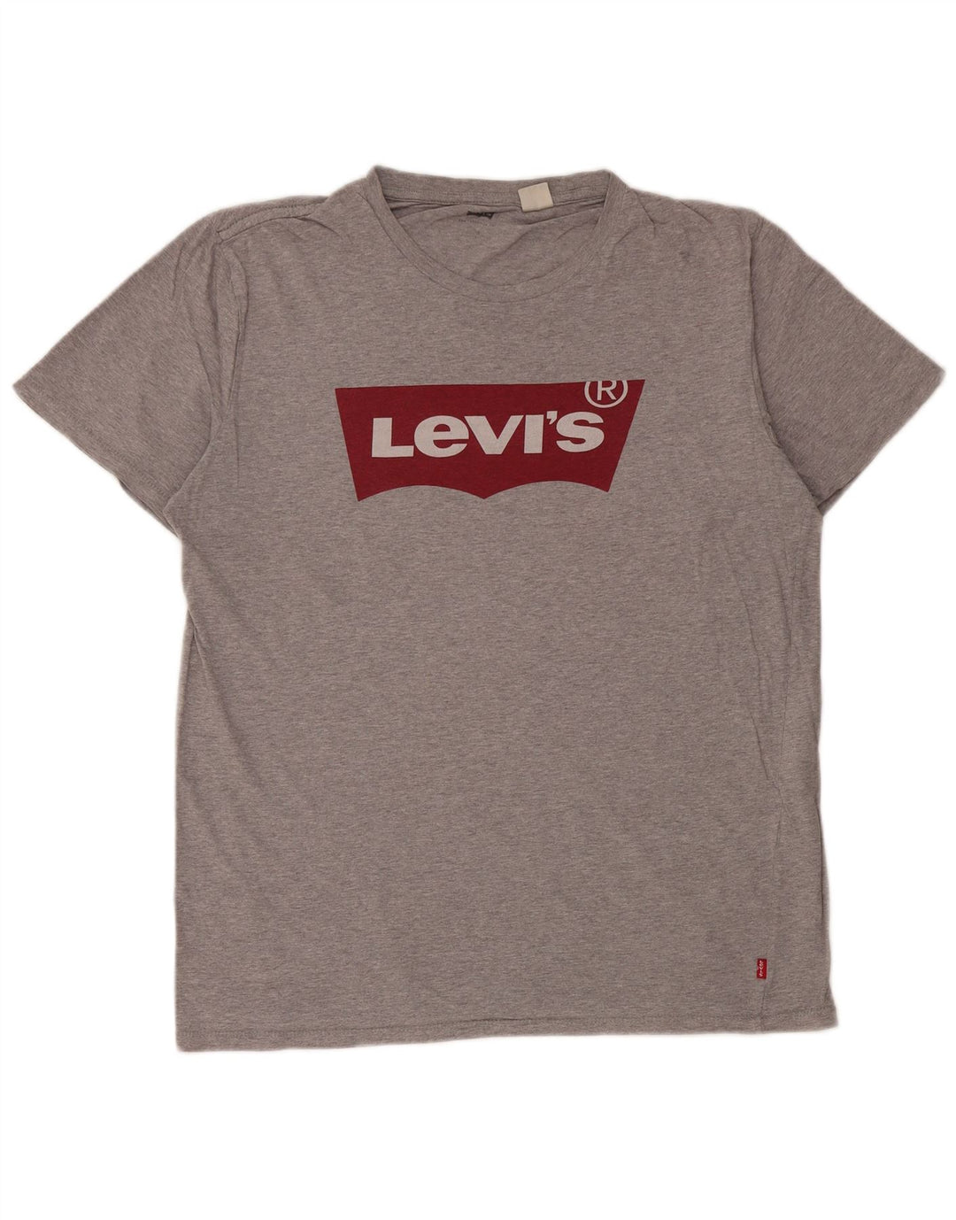 LEVI'S Mens Graphic T-Shirt Top Medium Grey Flecked