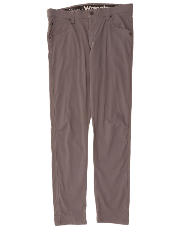 Pantaloni casual slim da uomo Wrangler W36 L34 nylon grigio