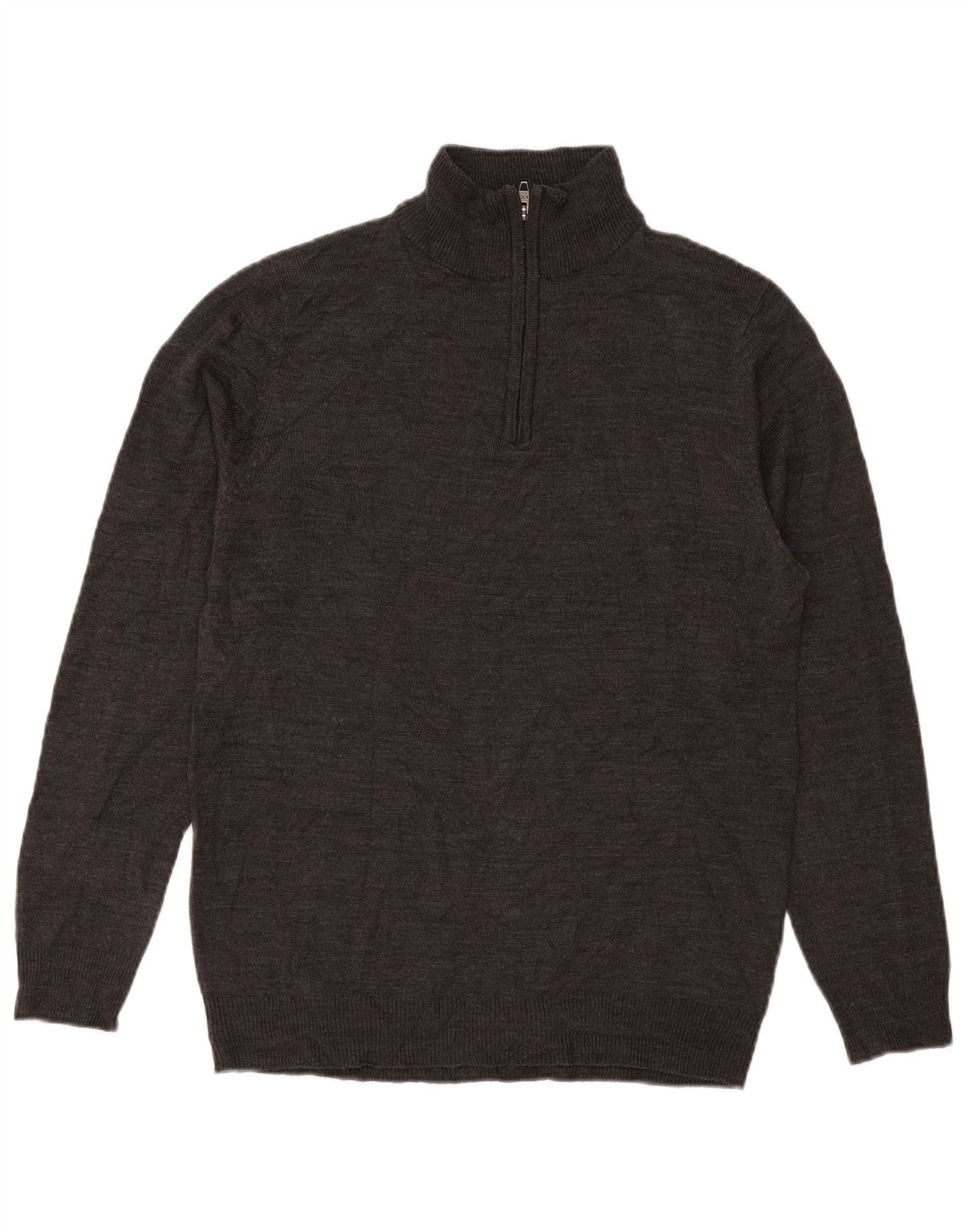 Maglione da uomo con zip e collo con zip French Connection, grande acrilico grigio