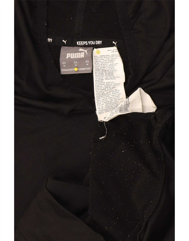 Felpa con cappuccio da uomo Puma Medium nera in poliestere