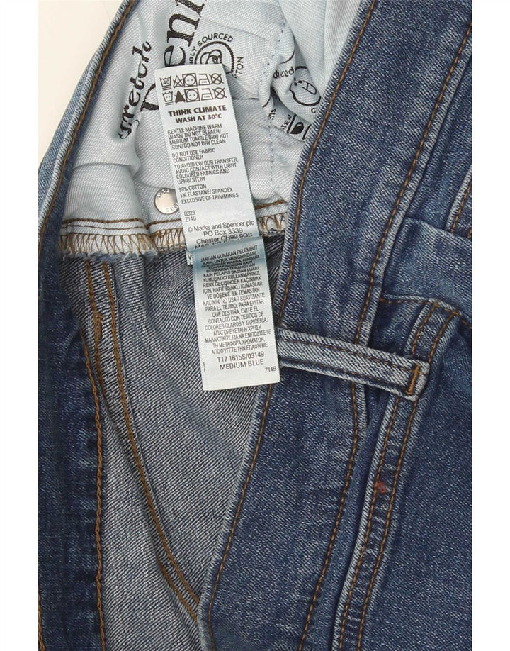 Jeans slim da donna Marks & Spencer W30 L31 cotone blu