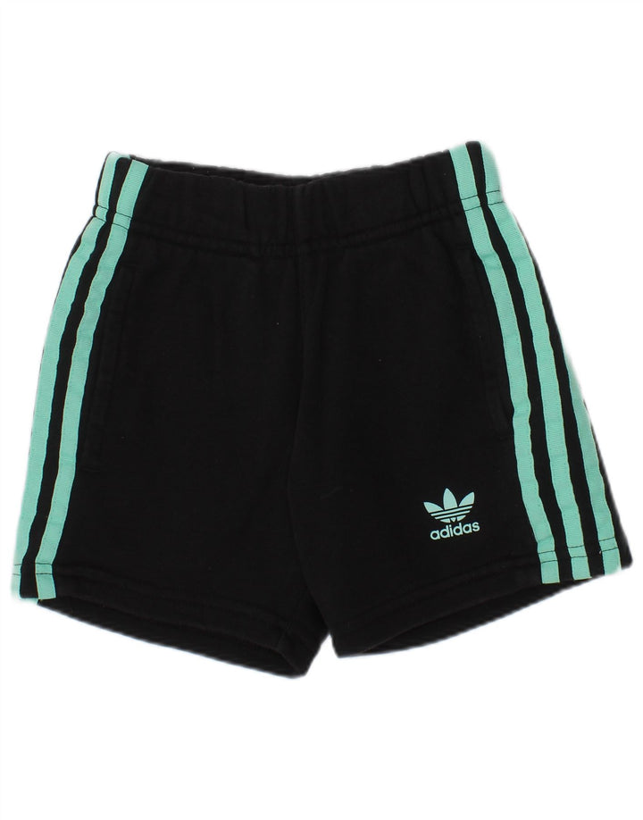 Pantaloncini sportivi Adidas per ragazze 4-5 anni in cotone nero