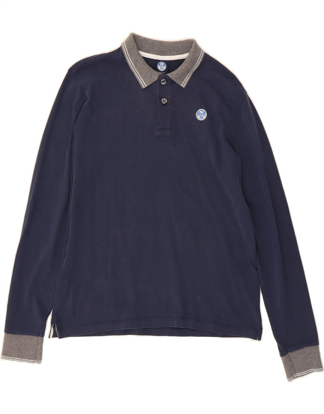 Mens Long Sleeve Polo Shirt XS Vintage North Sails and Second-Hand North Sails from Messina Hembry 