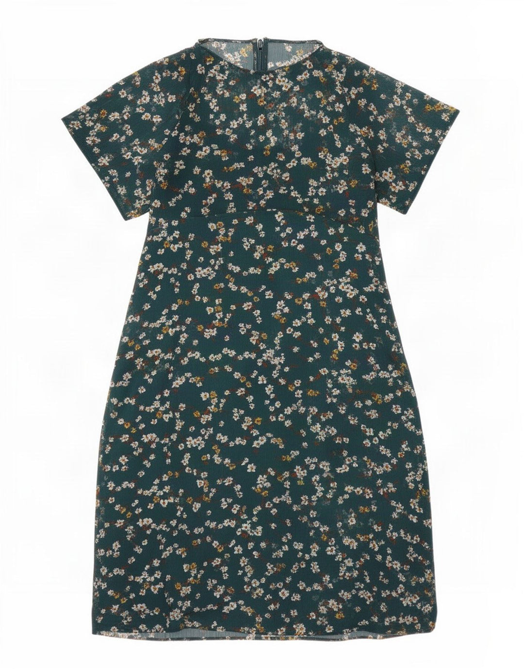 Abito a trapezio da donna Marks & Spencer UK 10 Piccolo poliestere floreale verde