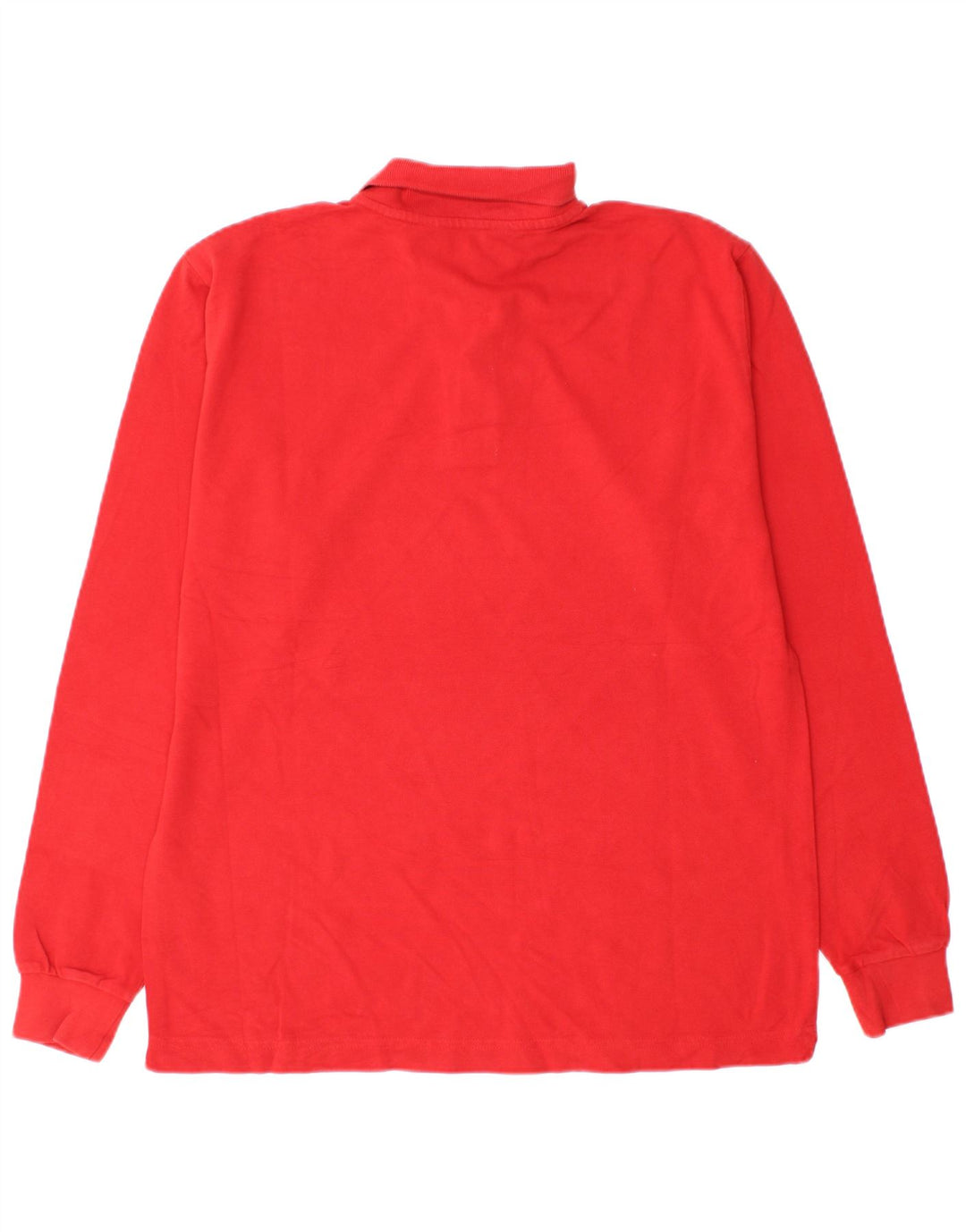 Polo Kappa Uomo Manica Lunga Cotone Rosso Medio