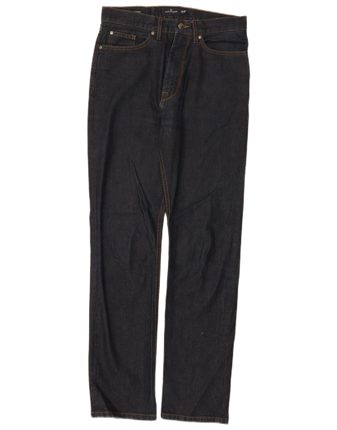 Jeans dritti da uomo Marks & Spencer Blue Harbour W30 L33 cotone blu navy