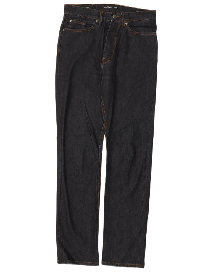 Jeans dritti da uomo Marks & Spencer Blue Harbour W30 L33 cotone blu navy