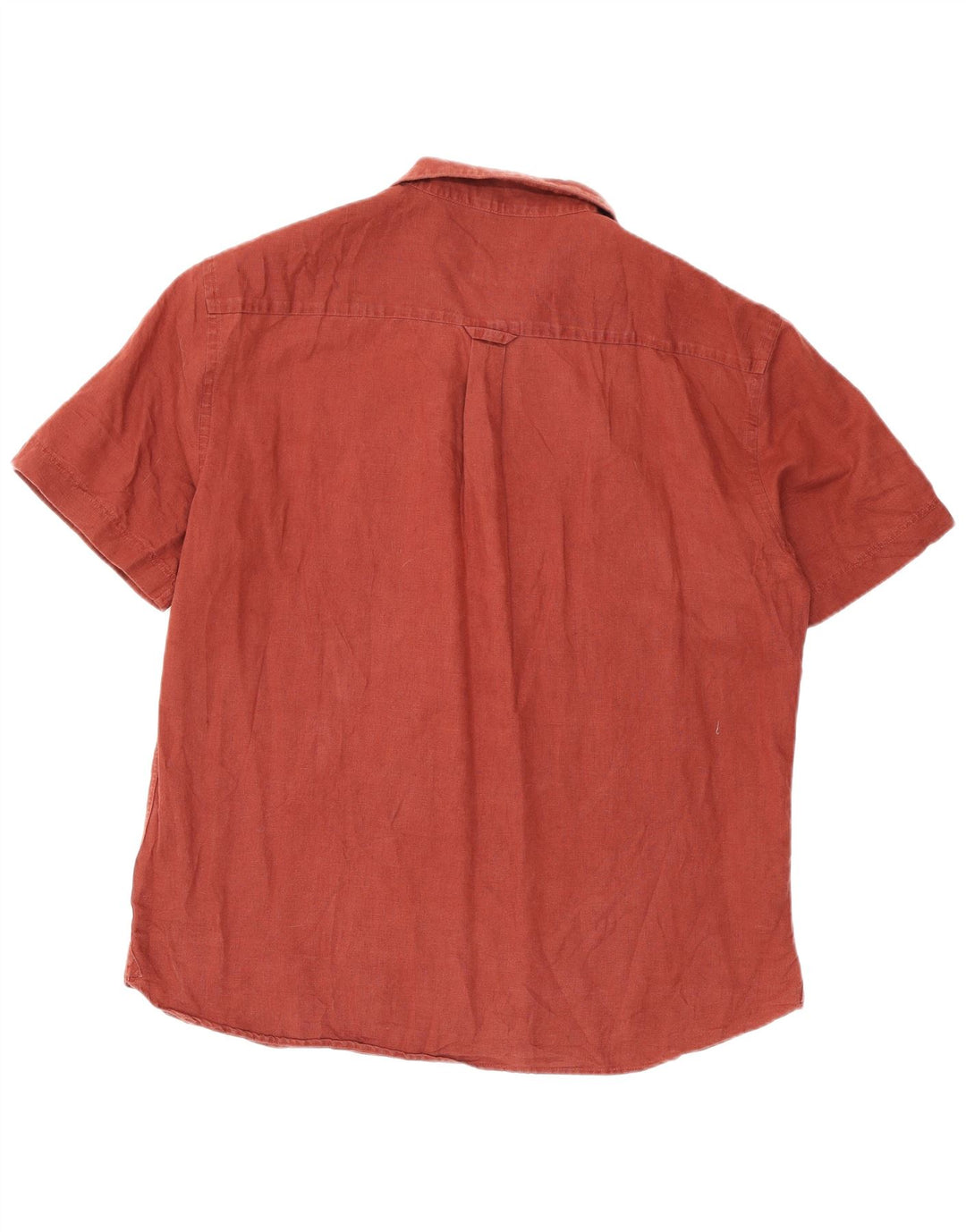 Camicia pullover da uomo a maniche corte, vestibilità comoda, Zara, grande, bordeaux